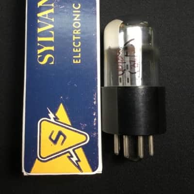 SYLVANIA 6SL7GT Audio Amplifier RADIO VACUUM TUBE Tested Strong USA 3.2786-D image 2