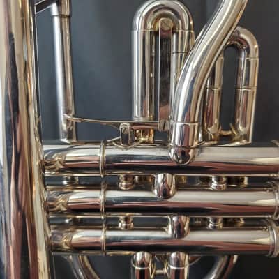 Getzen 800S-LBWT Eterna Bb Cornet | Large Bore with 1st Valve Trigger - Silver Plated image 11