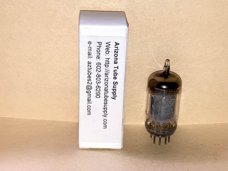 1950's GE 12AX7 ECC83 Long Plate Tube, High Testing image 1