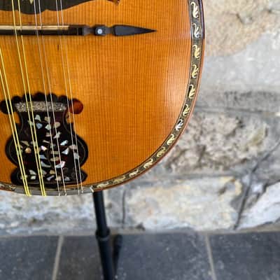 Antique Italian Neapolitan Bowl-Back Mandolin - Ozelli - Late 19th / Early 20th Century with case image 4