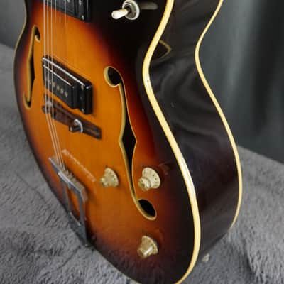 Guyatone Hollowbody Electric 1960s - Sunburst Japan Dual Pickup image 12