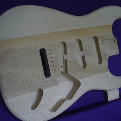 Exotic '62 S-Style Quarter Sawn American Sycamore Guitar Body for Strat® Neck Natural _ Made in USA_ image 2