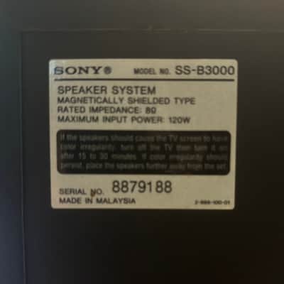 Sony Stereo Speakers - SS B3000 - 3 Way - Low Price on Reverb image 4