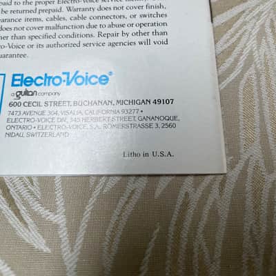 Vintage Electro-Voice Microphones Original Catalog image 3