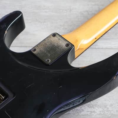 1987 Ibanez RG440PAH/PLG-65 Transitional Era HSS Superstrat (Black) image 11