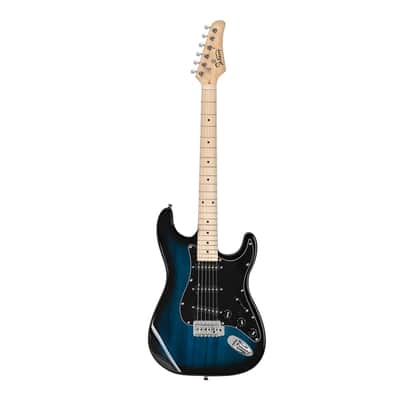 Glarry GST Electric Guitar Blue image 1