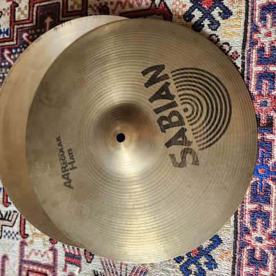 STUDIO SALE! Vintage Sabian AA 14" Regular Hi Hats 1990s Canada image 1