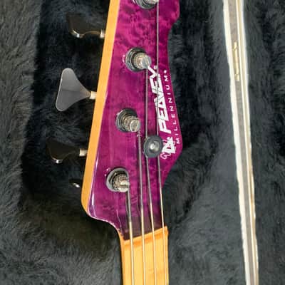 Peavey Millennium 4 String Purple Flame Top Made in USA image 9