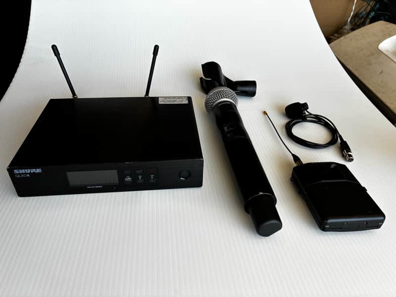 GREAT Shure QLXD4 Combo (H50) - QLXD1, QLXD2, QLXD4, WL185 (2 MICS INCLUDED) image 1