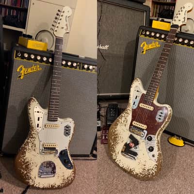 Fender Custom Shop 1964 Jaguar Super Heavy Relic Olympic White image 23