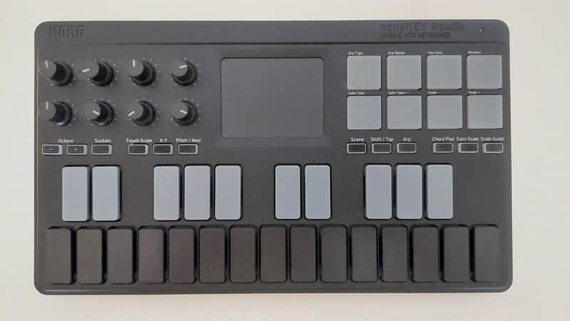 Korg nanoKEY Studio Mobile MIDI Controller Keyboard 2016 - Present - Black image 1