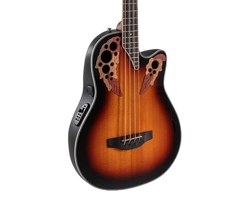 Ovation Celebrity Elite CEB44-1N A/E Bass Guitar - New England Burst image 1