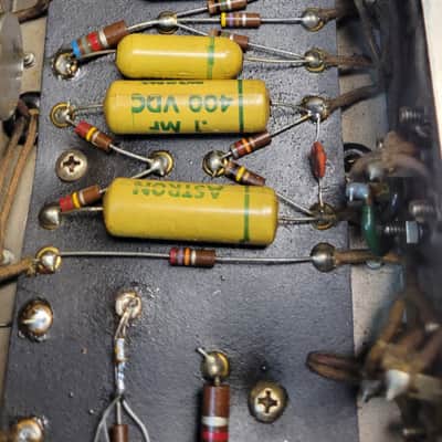 1959 Tweed Fender Bassman guitar bass amp, 4x10 P10R's image 18