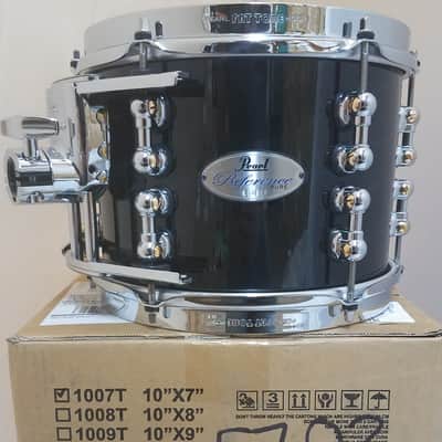 Pearl Pre-Order Reference Pure 10x7" Piano Black Tom Drum | Special Order |  Ships Worldwide | Authorized Dealer image 1