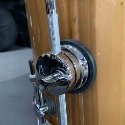 Sonor SQ2 Medium Maple 12/14/20 Drum Kit Set in American Walnut Veneer High Gloss Outer & Matching Semi-Gloss Interior w/ Chrome Hardware (Store Demo) image 6