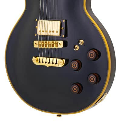 Aria PE-F80 BKTP PE Series Pro II Carved Top Okoume Body Mahogany, Set-Neck 6-String Electric Guitar image 6