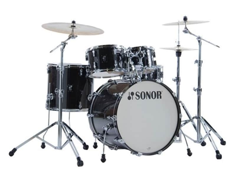 Sonor AQ2 Stage Maple 5-Piece Drum Shell Pack (Transparent Black)