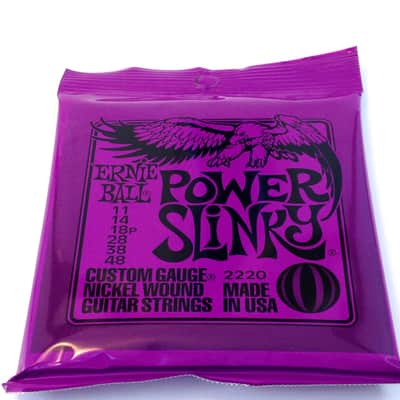 Ernie Ball Guitar Strings Power Slinky Electric 11-48 Nickel Wound