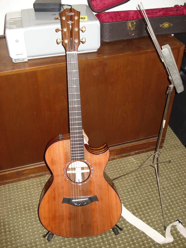 Taylor 2009 Custom Shop Sinker Redwood Top/ Macassar Ebony sides and back, Custom GC image 1