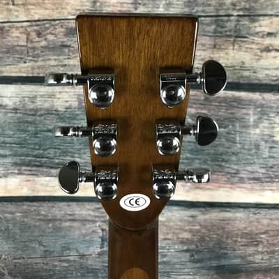 Used Zager 2012 Left Handed ZAD-20 Mahogany Acoustic Electric Guitar with Case image 8