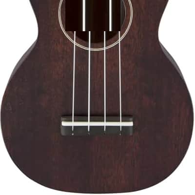 Soprano Long-Neck Ukulele with Gig Bag, Vintage Mahogany Stain image 1