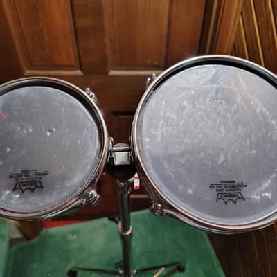 Ludwig Vistalite 6" & 8" Concert Toms with Stand 1970's - Red Acrylic image 7