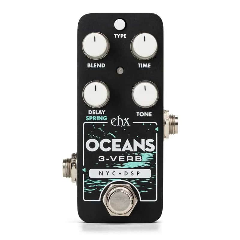 Mint EHX Electro-Harmonix Pico Oceans 3-Verb Multi-Function Reverb Mini Guitar Effect Pedal image 1