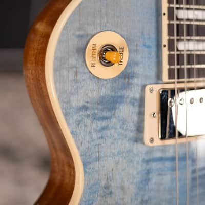 Gibson Les Paul Standard '60s Figured Top Electric Guitar - Ocean Blue with Hardshell Case image 10