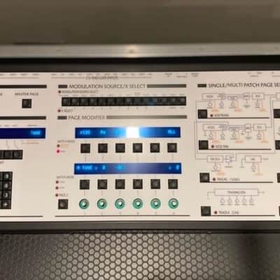 Oberheim Xpander_LTD _FULL replacement top panel overlay with BLUE screens_SEM inspired ( 1 of 12 ) image 2