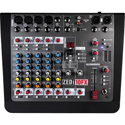 Allen & Heath ZEDi10FX 10-Channel Mixer/USB Audio Interface with XLR Cable, 5x Cable Ties and StreamEye Polishing Cloth image 3