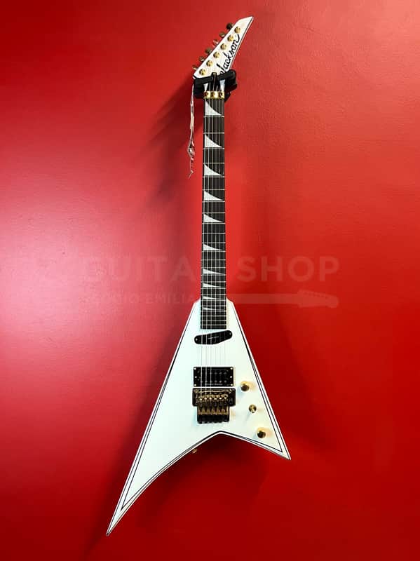 Jackson Concept Rhoads RR24 HS White with Black Pinstripes Ex Demo Only Exposed image 1