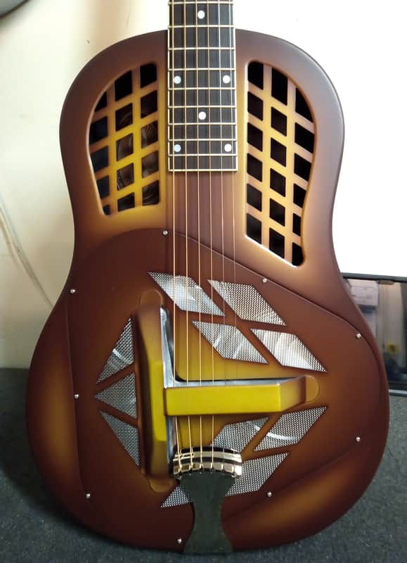 National Reso-Phonic Triolian W-Series TRICONE 2024 Walnut Burst, Steel Body - IN STOCK NOW! image 1