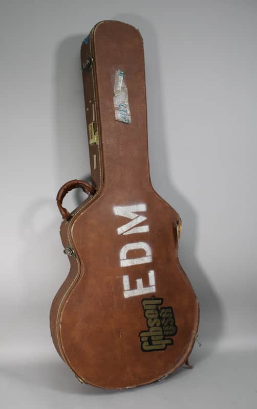 90s/00s Gibson 335 Semi Hollow Case Brown/Pink image 1