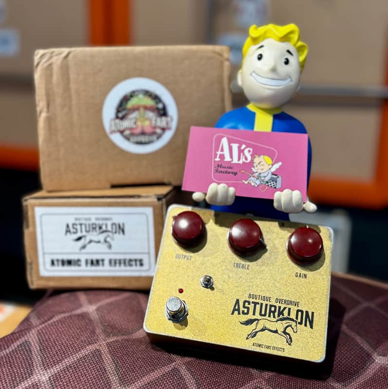 Atomic Fart Effects  ASTURKLON BOUTIQUE OVERDRIVE ( Hand Made Point to Point)  2026  - GOLD RELIC image 1
