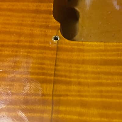 2003 Korean Ibanez RG320FM Orange Flame Maple Guitar Body Floyd Ready image 11