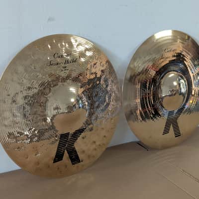 Zildjian 14" K Custom Session Hi-Hat Cymbals (Pair) 2004 - Present - Brilliant image 2