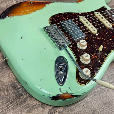 MyDream Stratocaster Custom Built -Surf Green over Sunburst Dreamsongs image 6