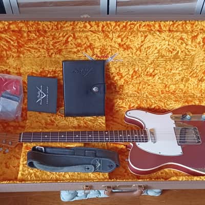 Fender  Dale Wilson masterbuilt Custom shop telecaster 60 custom 2019 - Relic burgundy mist metallic image 4