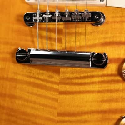 Gibson Les Paul Standard 50s Figured Top Electric Guitar - Honey Amber with Hardshell Case image 11