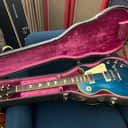 Vintage Gibson Les Paul Deluxe 1975 Basalt Blue Sparkle OHSC VG RARE