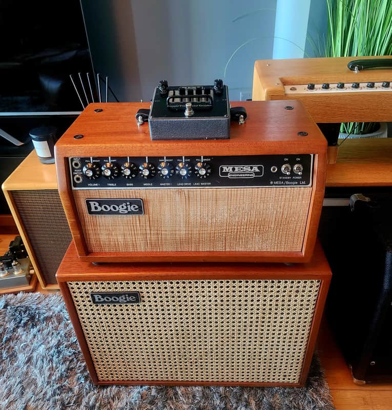 Mesa/Boogie Mark IIB (Original Amp) Mahogany Custom-Made Head & Cabinet – Mesa Footswitch, EV Black Shadow Speaker image 1