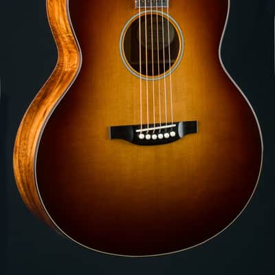 Bourgeois DBJ Figured Koa and Aged Tone Adirondack Spruce Sunburst Custom NEW - Sunburst image 1