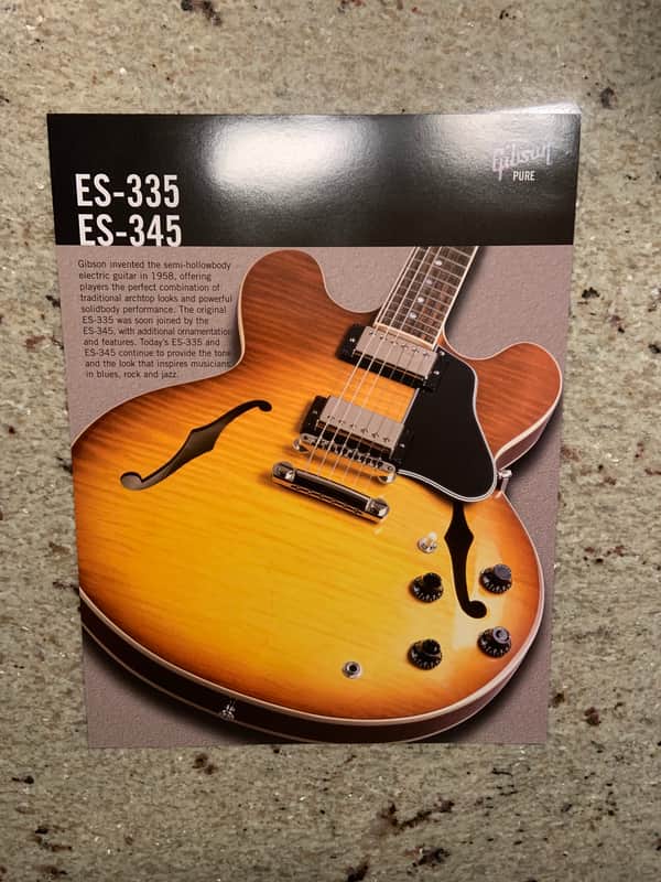 2002 Gibson ES-335 & ES-345 Spec Flyer! image 1