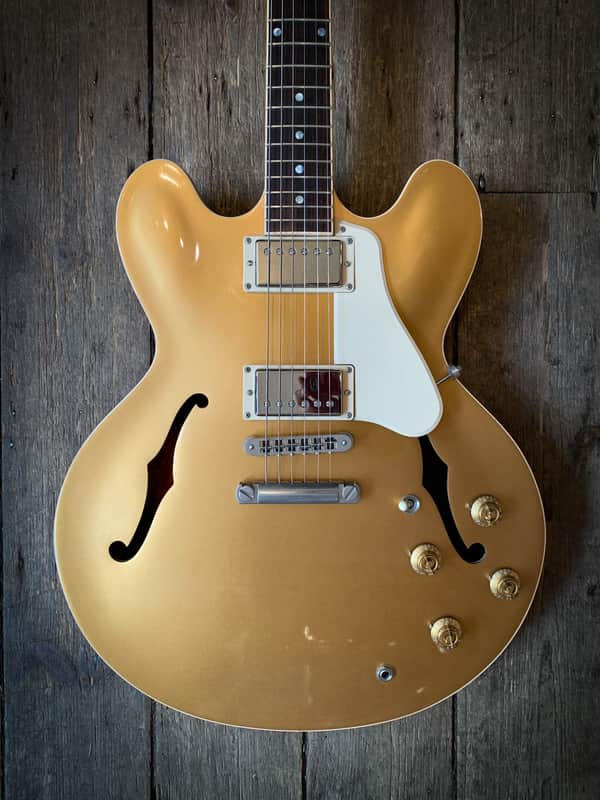 2013 Limited Edition Gibson ES-335 Dot in Gold finish with hard shell case