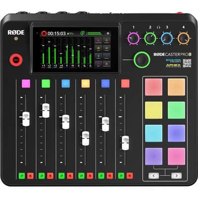 Rode RODECASTER PRO II Integrated Audio Production Studio (Black) image 1