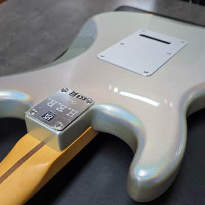 Fender H.E.R. Stratocaster BRAND NEW Limited Edition Artist Signature Custom Chrome Glow Anodized Aluminum 60s Vintage Spec Noiseless Pickups HER Strat Color Change Flip Flop Paint Guitar image 17