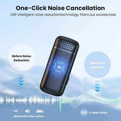 Wireless Lavalier Microphone for iPhone and Android with USB-C Plug,Professional Lapel Wireless Mic with Intelligent Noise Reduction for Video Recording,Vlogging (USB Type-C) image 2