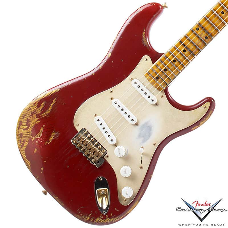 2014 Fender Custom Shop '54 Stratocaster Relic, Cimarron Red image 1