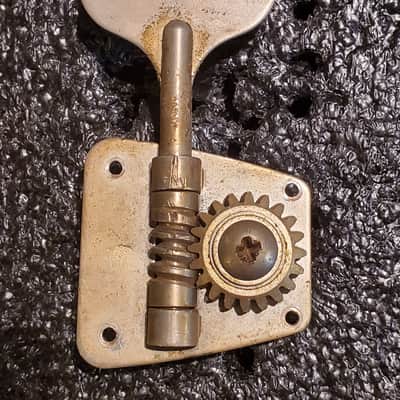 (#T401) Kluson Fender Bass Tuner 1960's Nickel image 1