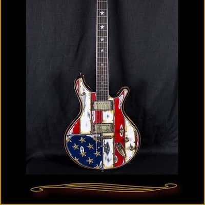 McSwain Guitars Red White and Bullets American Flag SM-1 image 3
